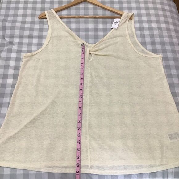 2/40$ Nwt Old navy linen blend camisole tank top in XL twisted Vneck lightweight - Picture 11 of 14